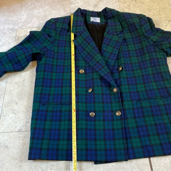 Vintage Pendleton Blazer & Skirt Set Plaid Virgin Wool Women's 2-Set - Picture 12 of 14